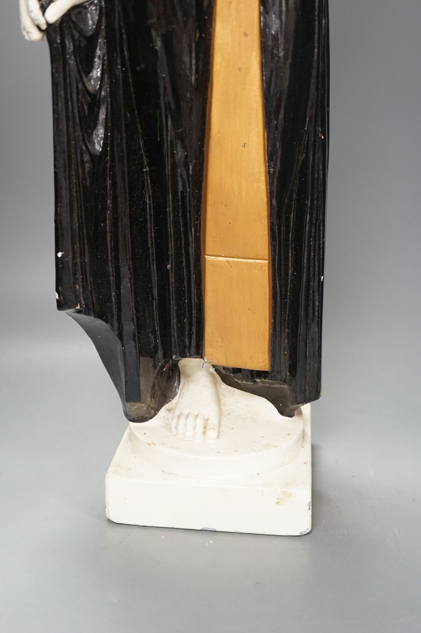 An Art Deco composition figure of an Egyptian lady, 78cm